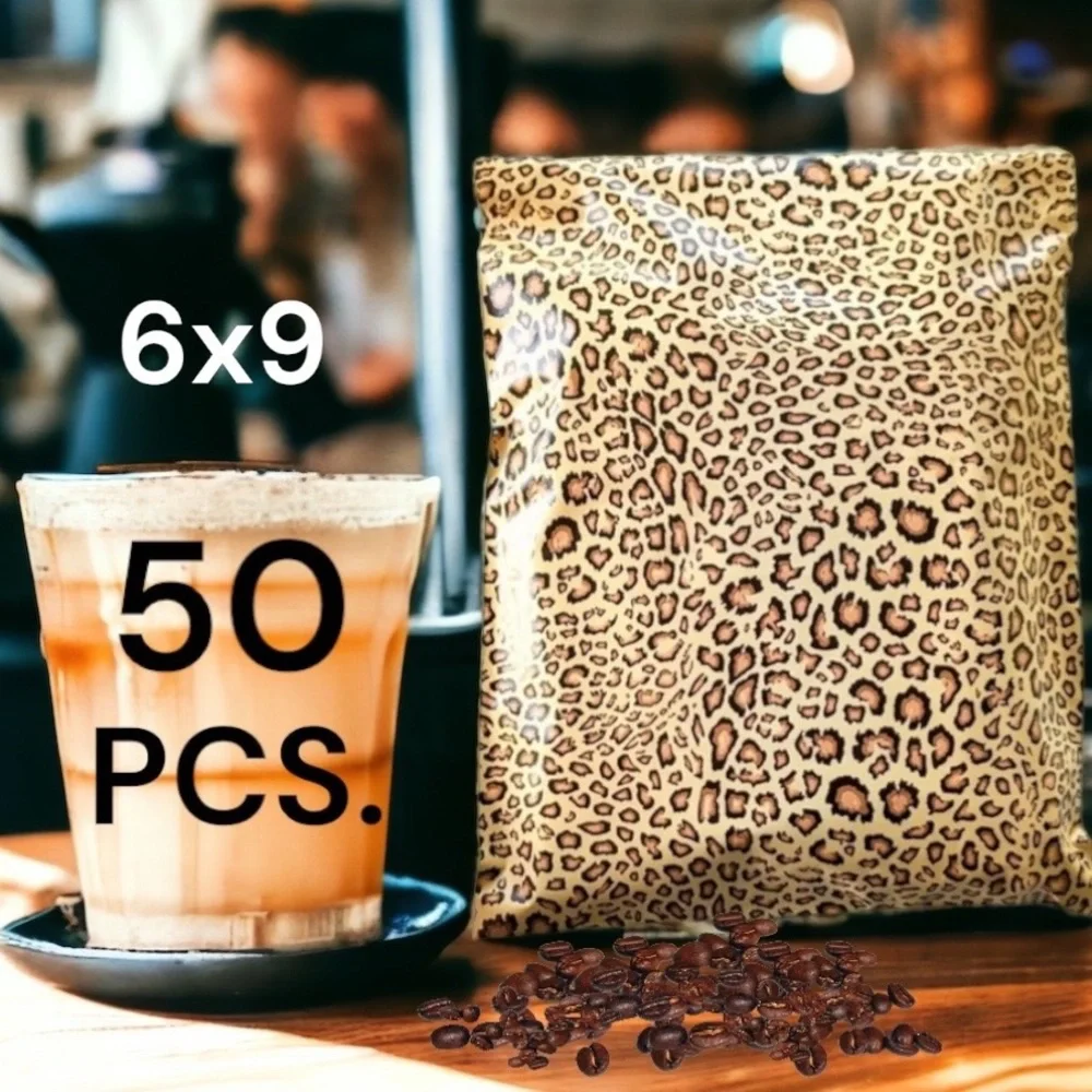 50 6X9 Poly Mailers Leopard Flat Shipping Envelopes PRICE IS FIRM
